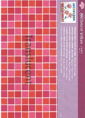 Pergamano Vellum Mosaic Red/Orange (5 sheets)