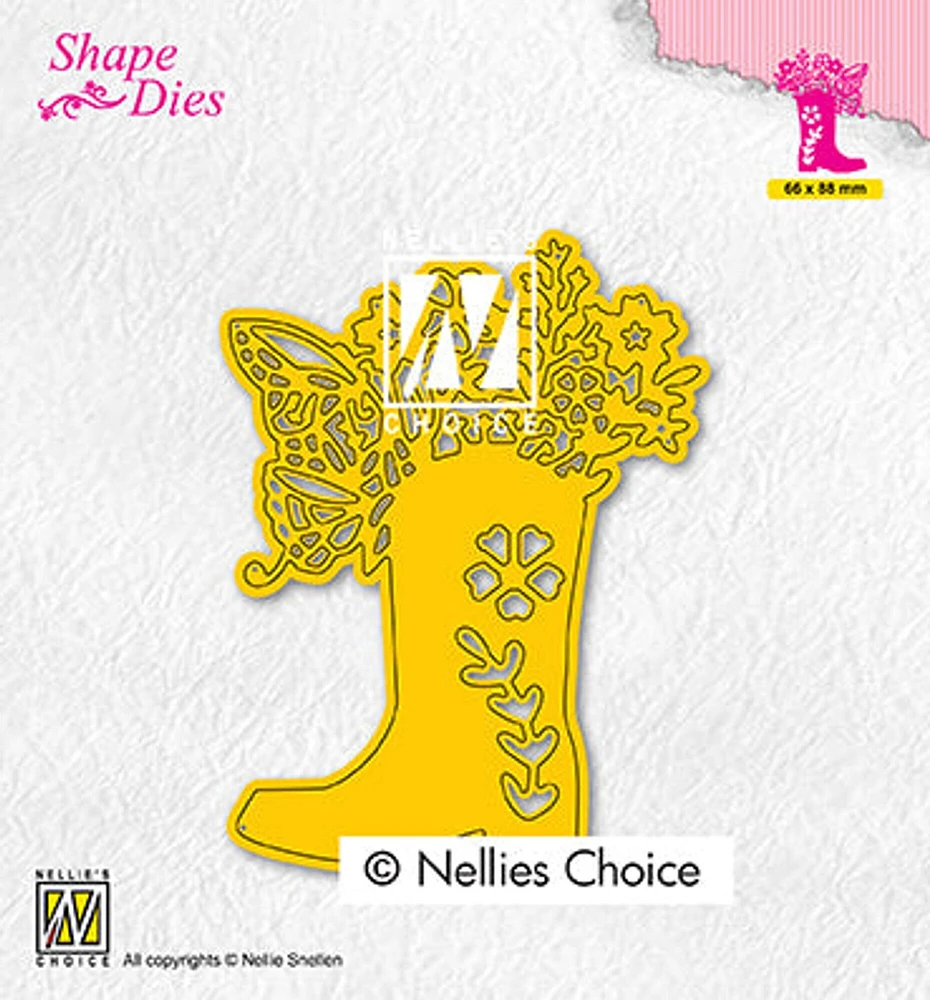 Nellie's Choice Shape Dies Boot With Flowers