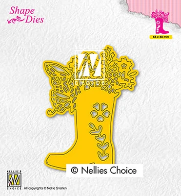 Nellie's Choice Shape Dies Boot With Flowers