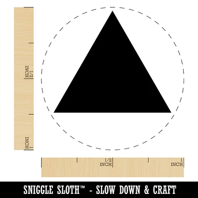 Triangle Solid Self-Inking Rubber Stamp for Stamping Crafting Planners