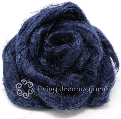 Flax/Linen - Beautifully Dyed Vivid Colors, Combed Top Roving for Spinning, Blending, Felting