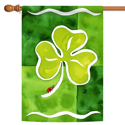 Toland Home Garden Little Ladybug St. Patrick's Day Outdoor House Flag 40" x 28"