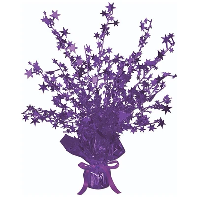 Beistle Club Pack of 12 Purple Star Gleam 'N Burst Centerpiece Party Decorations 15"