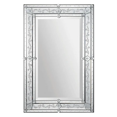 Signature Home Collection 36" Venetian Design Framed Rectangular Wall Mirror