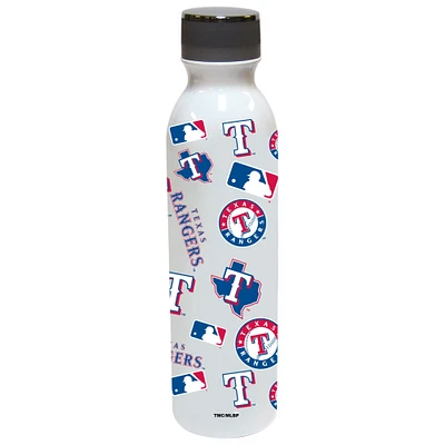 The Memory Company 9.75" White and Blue MLB Texas Rangers Water Bottle 24 oz.