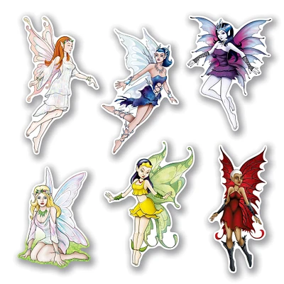 Party Central Club Pack of 72 Vibrantly Colored Princess Fairy Cutouts Party Wall Decors 12"
