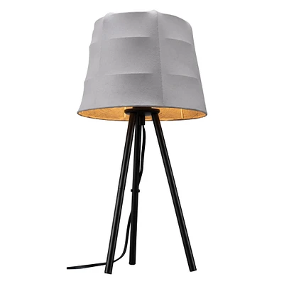 Modern Home 22.5" Gray and Black Modern Style Powder Coated Table Lamp