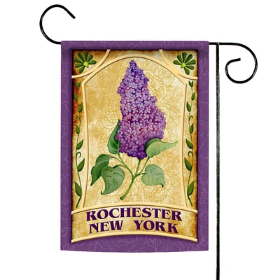 Toland Home Garden Purple and Green Rochester Lilacs Outdoor Garden Flag 18" x 12.5"