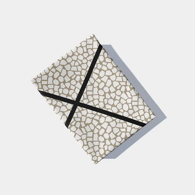 White Mosaic Cut Out Gift Wrap