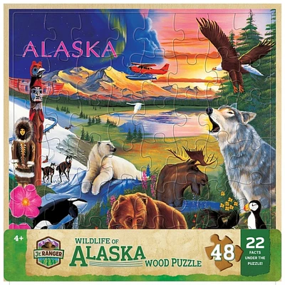 MasterPieces Jr. Ranger - Wildlife of Alaska 48 Piece Wood Puzzle