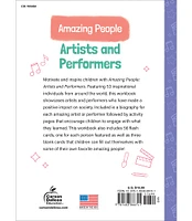 Amazing People: Inspiring Artists and Performers Activity Workbook for Kids, 1st Grade, 2nd Grade, 3rd Grade Children's Activity Book With Flash Cards, Puzzles, Games, and Stickers