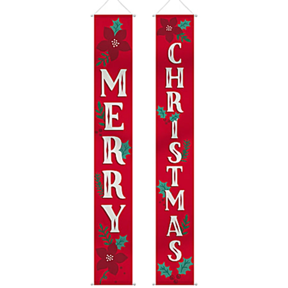 Christmas Traditional Hanging Flags Set