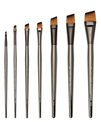Royal Brush Zen Series 73 Synthetic All Media Short Handle Brush, Angle Shader, 1