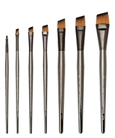 Royal Brush Zen Series 73 Synthetic All Media Short Handle Brush, Angle Shader, 1