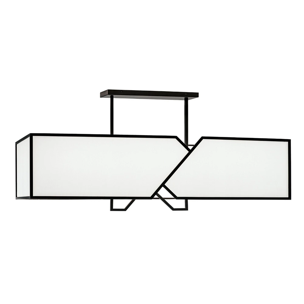 Norwell Moiselle Linear Chandelier - Matte Black