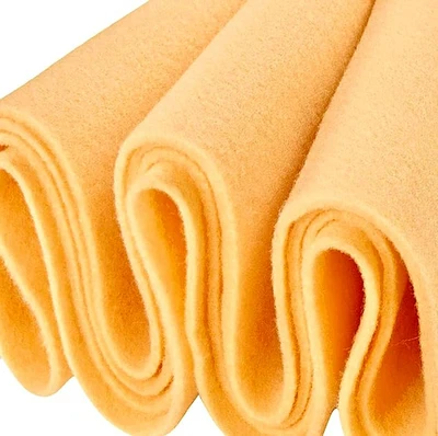 FabricLA Acrylic Felt Fabric - 72" Inch Wide 1.6mm Thick Felt by The Yard - Use Soft Felt Sheets for Sewing, Cushion, and Padding, DIY Arts & Crafts (Half Yards, M. Champagne)