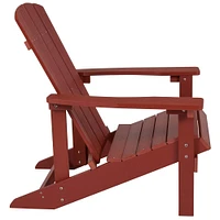 Emma and Oliver Pack Outdoor All-Weather Poly Resin Wood Adirondack Chairs