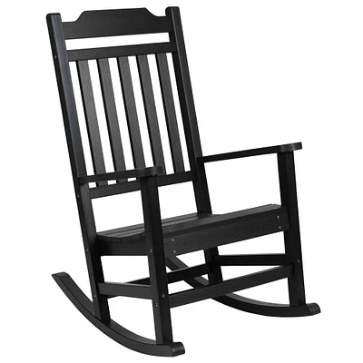 Merrick Lane Hillford Poly Resin Indoor/Outdoor Rocking Chair
