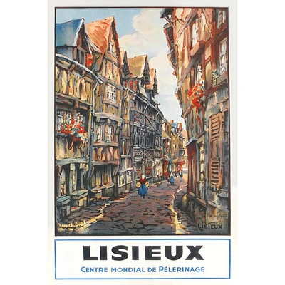Lisieux Vintage French Travel Poster Prints
