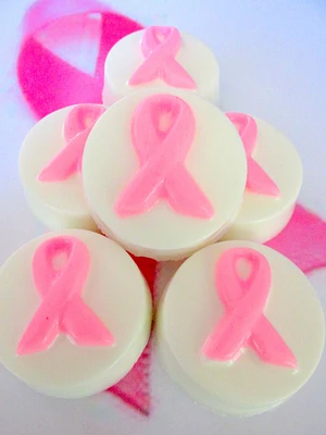 20 Breast cancer soap favors, awareness soap, pink ribbon soap favors, fundraiser soaps, october breast cancer month, cancer survivor soap