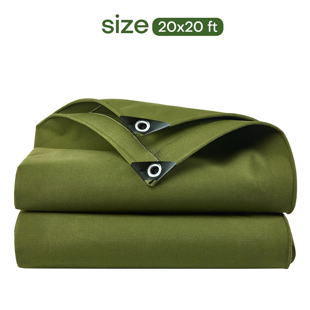 Waterproof Heavy-Duty Canvas Tarp for Multipurpose Cover