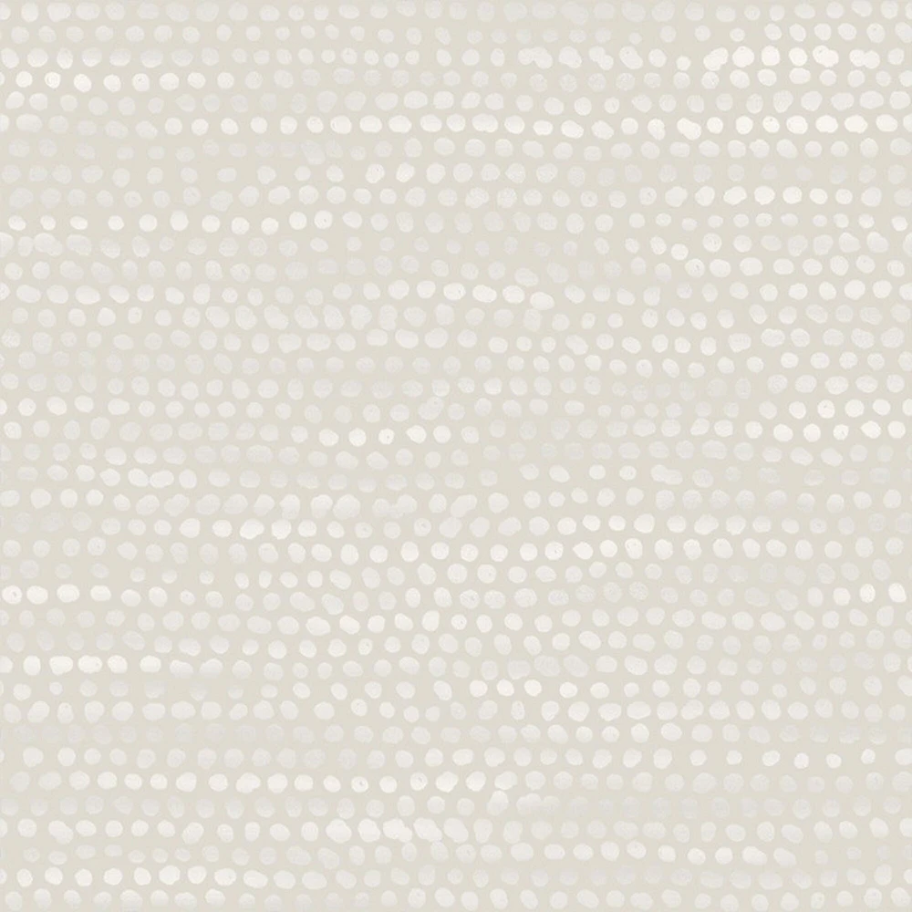 Tempaper & Co. Moire Dots Pearl Grey Peel and Stick Wallpaper