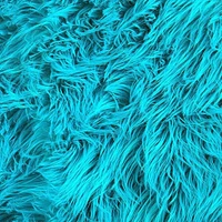 FabricLA Shaggy Faux Fur by The Yard | 72" x 60" | Craft & Hobby Supply for DIY Coats, Home Decor, Apparel, Vests, Jackets, Rugs, Throw Blankets, Pillows | Turquoise, 2 Yards