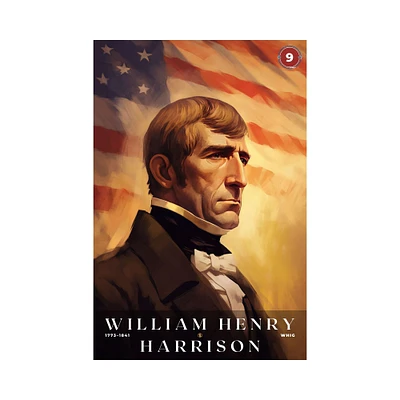 William Henry Harrison Poster, US President Print, Office Poster