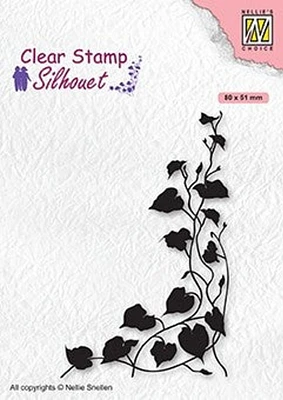 Nellie's Choice Clear Stamp Silhouette  Ivy