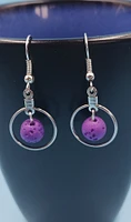 Essential Oil Lava Stone Aromatherapy Earrings