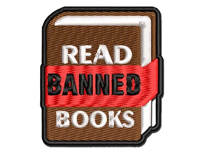 Read Banned Books Multi-Color Embroidered Iron-On Patch Applique