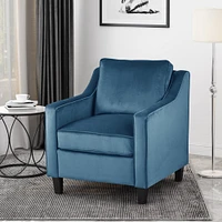 GDF Studio Sonny Contemporary Velvet Club Chair