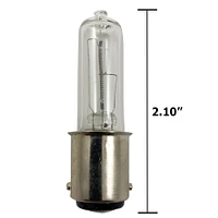 SUNLITE 75W 120V BA15d Clear halogen light bulb