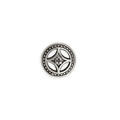 17x8mm Four Point Star Pewter Bead