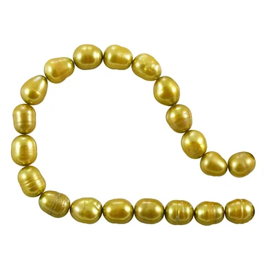 Freshwater Rice Pearl Gold 7-8mm (16" Strand)