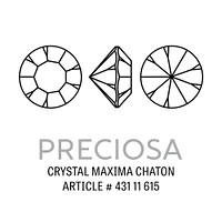 Preciosa Crystal Maxima Chaton 3mm (PP24) Rose (Package of 50)