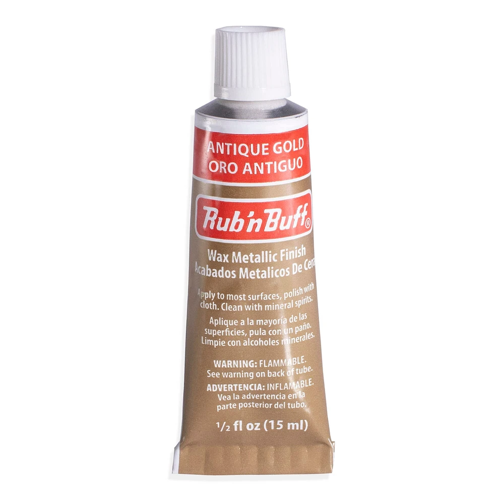 AMACO Rub 'n Buff Wax Metallic Finish, 0.5-Fluid Ounce