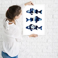 Navy Fish by Lisa Nohren  Poster Art Print - Americanflat