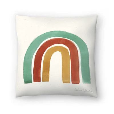Rainbow Watercolor Throw Pillow Americanflat Decorative Pillow