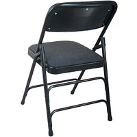 Emma and Oliver 2-pack Advantage Padded Metal Folding Chair - Fabric Seat