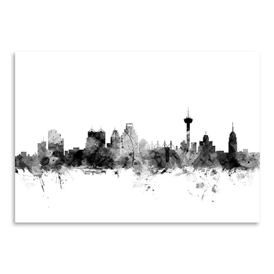 San Antonio Texas Skyline by Michael Tompsett  Poster Art Print - Americanflat