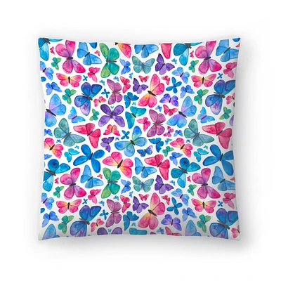 Butterflies by Elena ONeill Throw Pillow Americanflat Decorative Pillow