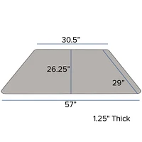 Emma and Oliver Mobile 29x57 Trapezoid HP Laminate Adjustable Activity Table