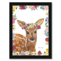 Flower Friends Iii by Emily Adams Black Framed Print 8x10 - Americanflat