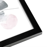 Gray And Pink Shapes by Tanya Shumkina Frame  - Americanflat