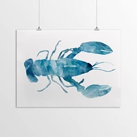 Blue Lobster by Pi Creative Art  Poster Art Print - Americanflat