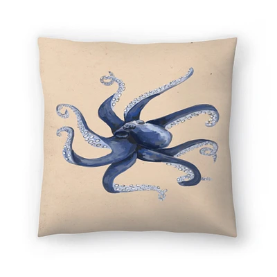 Nautical Octopus Painting by Jetty Home Americanflat Decorative Pillow