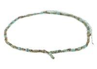 TheBeadChest Antique-Inspired Mixed Turquoise Style Stone Beads 3-4mm Afghanistan Green 29 Inch Strand
