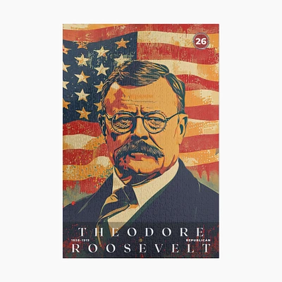 Theodore Roosevelt Jigsaw Puzzle, Family Game, Holiday Gift | S5
