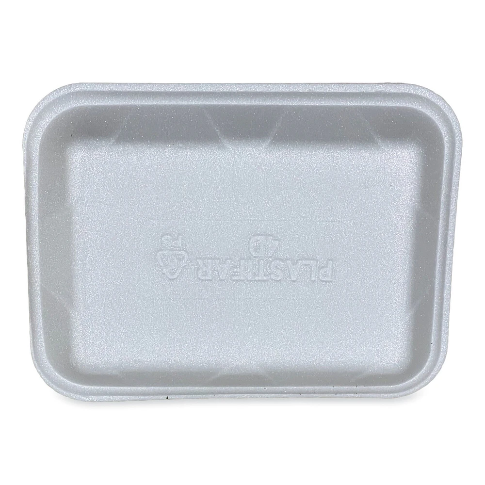 GEN Meat Trays, #4D, 9.47 x 7.12 x 1.32, White, 500/Carton